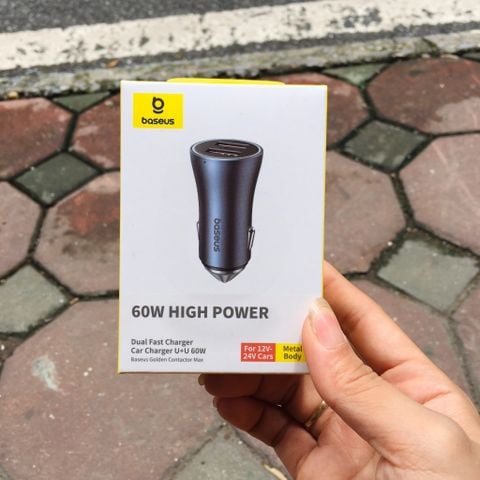 Tẩu sạc nhanh Baseus CGJM 60W Usb+TypeC