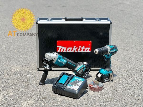  BỘ SẢN PHẨM (DHP484＋DGA408) MAKITA DLX2215TX2 