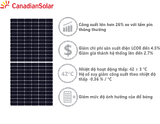  TẤM PIN NĂNG LƯỢNG MẶT TRỜI CANADIAN 450W 