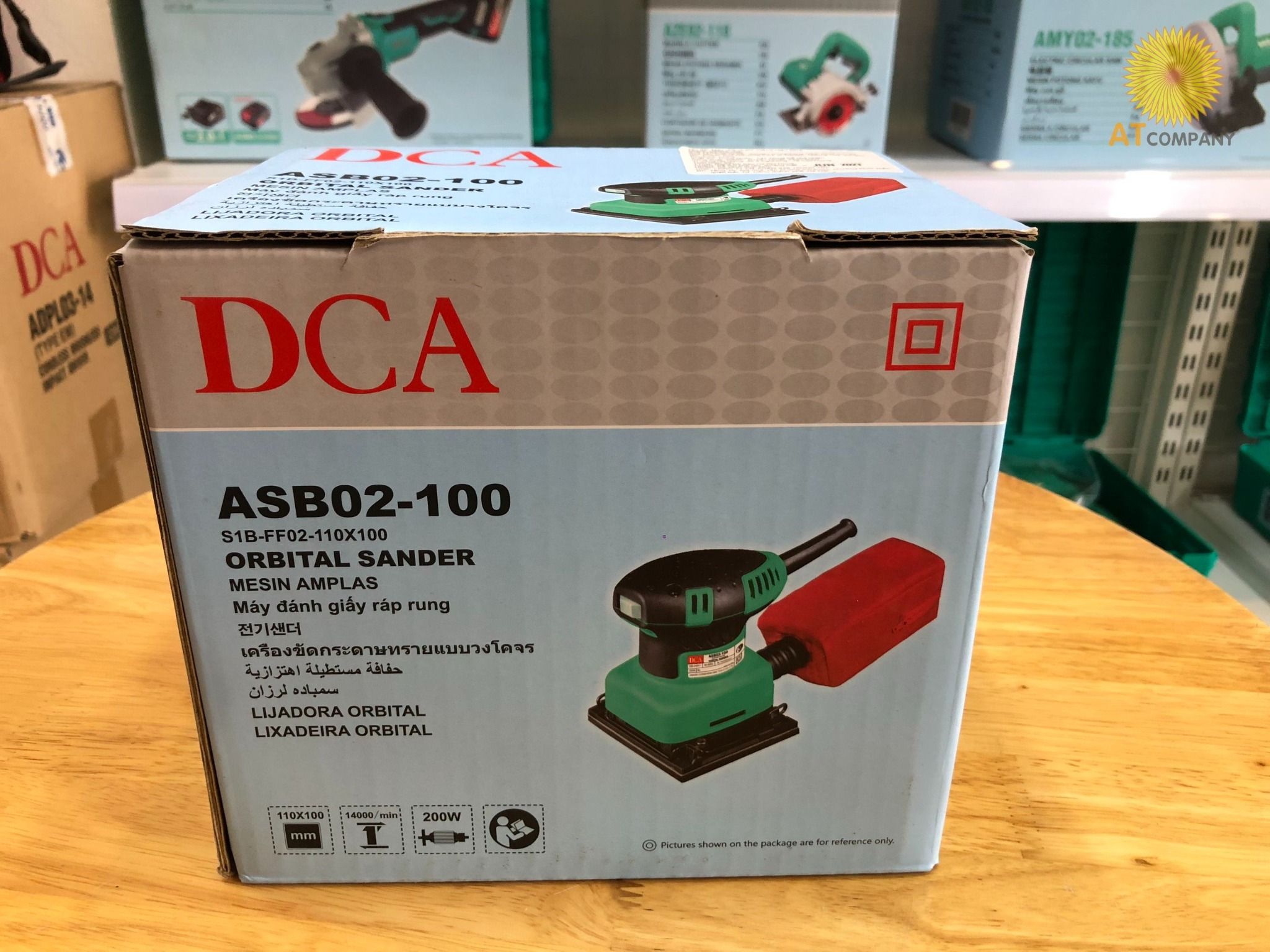  Máy chà nhám vuông 200W DCA ASB02-100 ( có hút bụi ) 