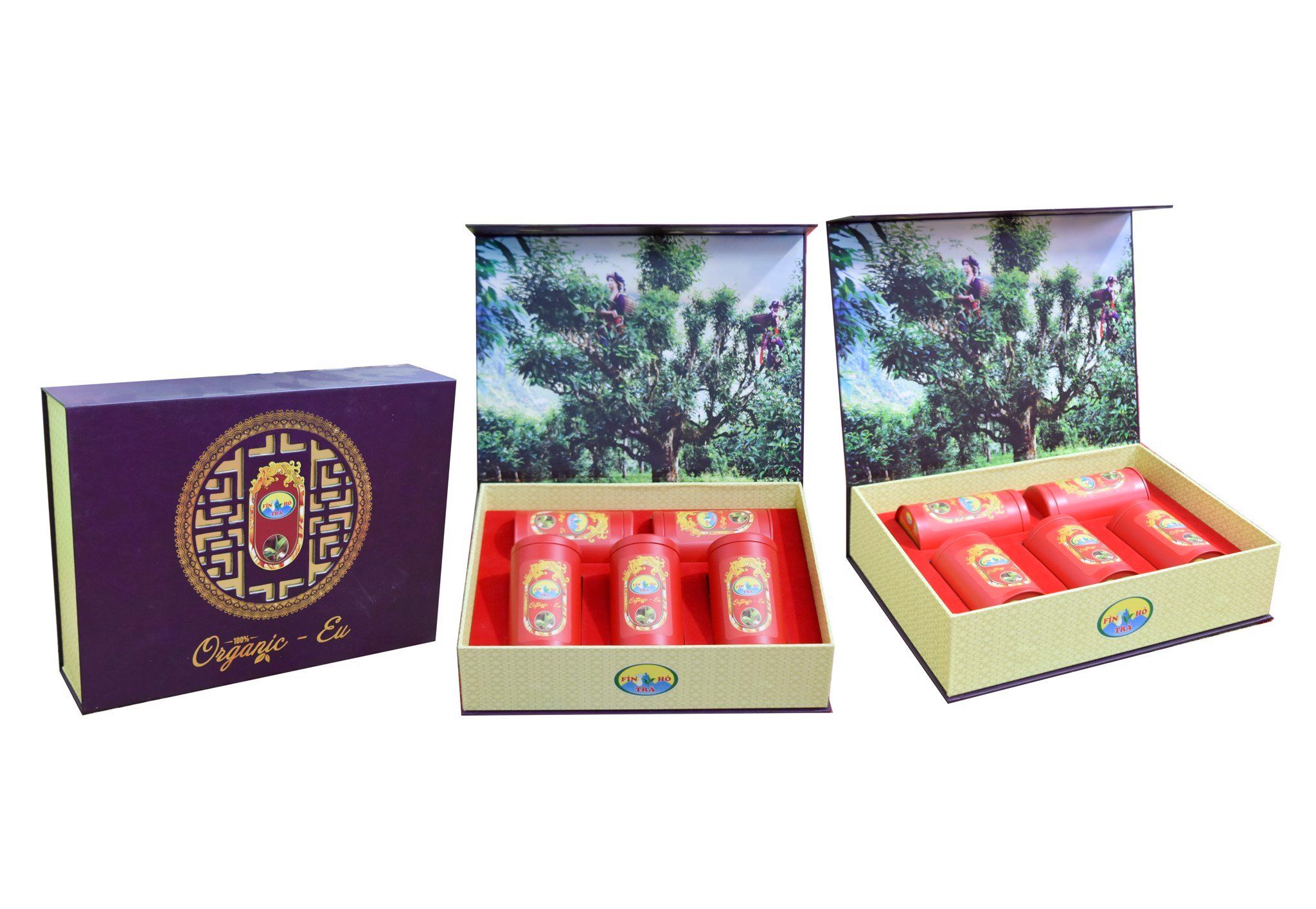 Trà xanh hộp 250g ( 1 tôm 1 lá) HTX Finho