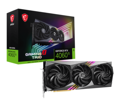 VGA MSI GeForce RTX 4060 Ti GAMING X TRIO 8G