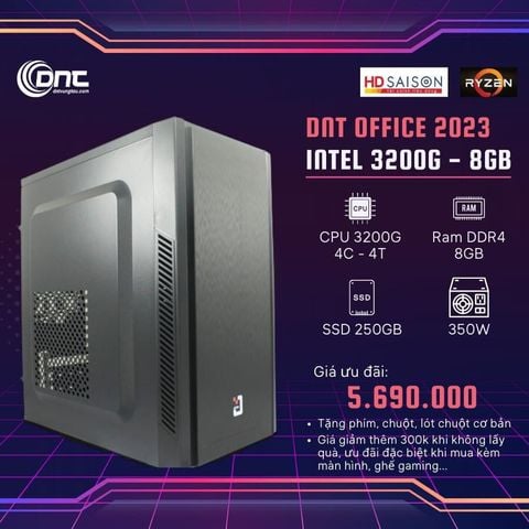 Bộ Máy Bàn - DNT Office AMD 2023