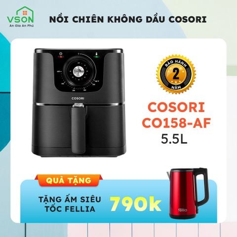  Nồi Chiên Không Dầu Thương Hiệu Mỹ COSORI CO158-AF 5.5 LÍT - Nút cơ điều chỉnh - Hàng Chính Hãng 