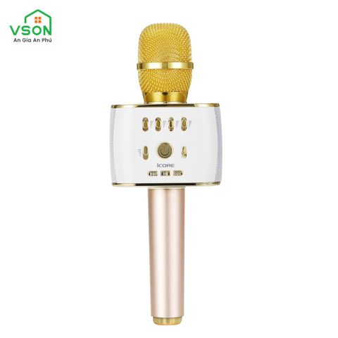 Micro Karaoke Bluetooth iCore IC-M99 - Thu âm, đổi giọng, livestream, hỗ trợ hát karaoke - Hàng Chính Hãng 