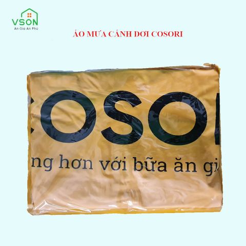  [Quà tặng] Áo mưa cánh dơi cao cấp xẻ tà Cosori 1m8 - Quà tặng khi mua nồi chiên không dầu Cosori 