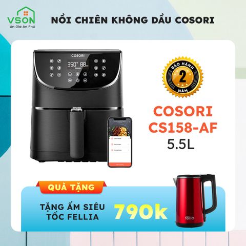  Nồi Chiên Không Dầu Thương Hiệu Mỹ COSORI CS158-AF 5.5L - Có kết nối Wifi - Hàng Chính Hãng 