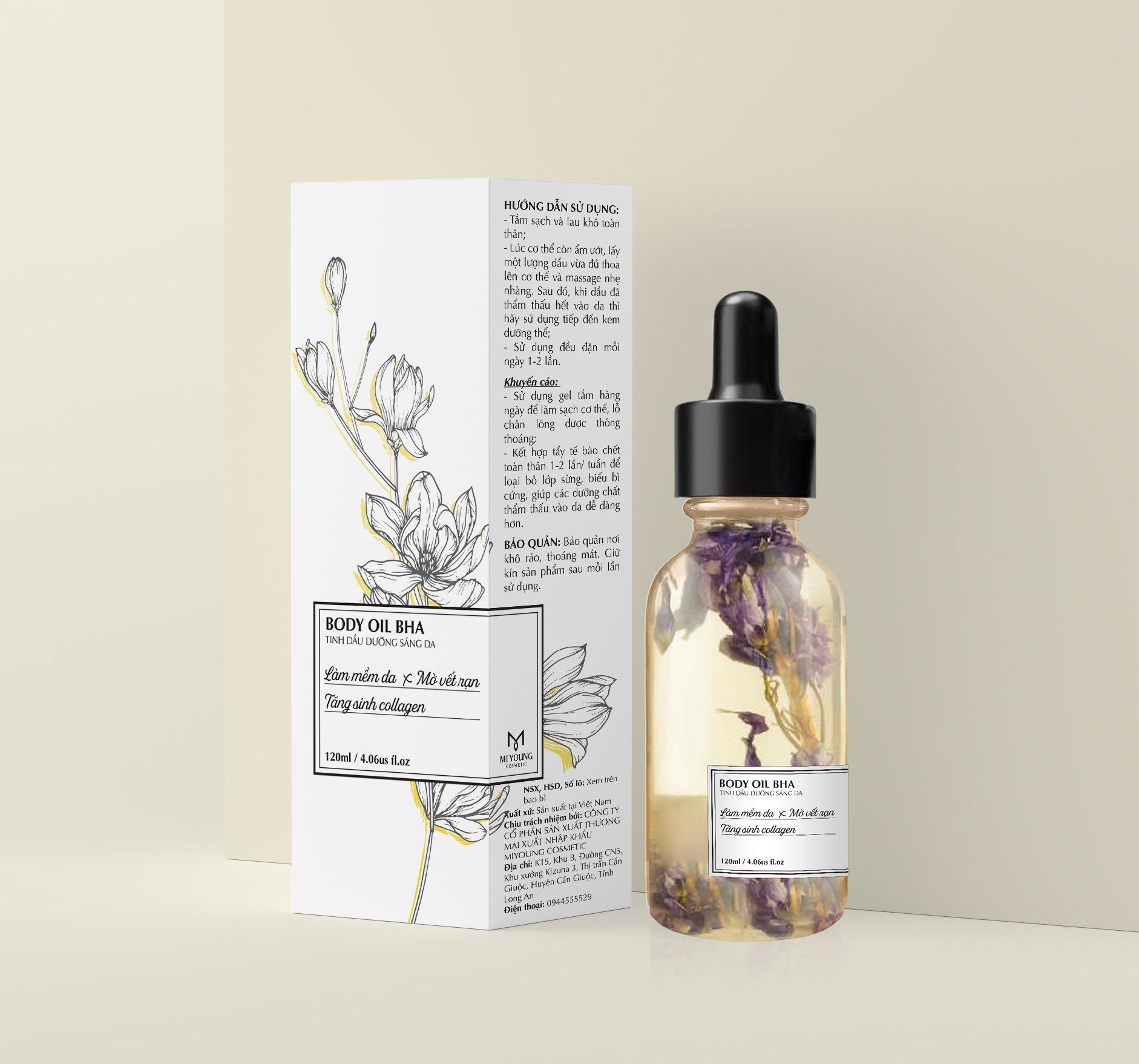  DẦU DƯỠNG THỂ BODY OIL BHA 