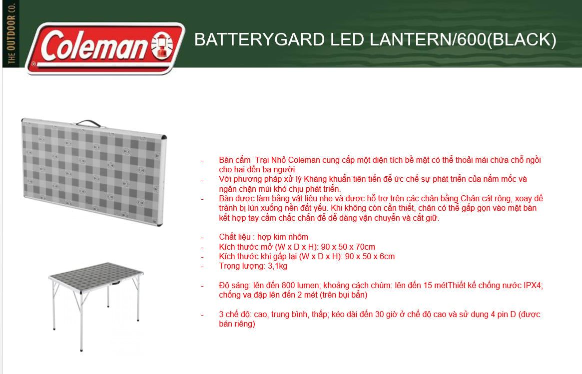  Bàn gấp Coleman 2000024715 