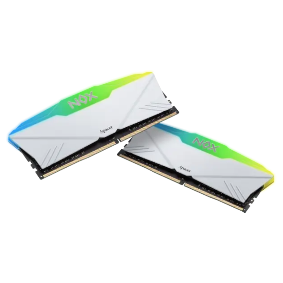 Ram Apacer DDR4 16GB/3200 OC NOX RGB White Aura 2 Vi Tính Mạnh Quý