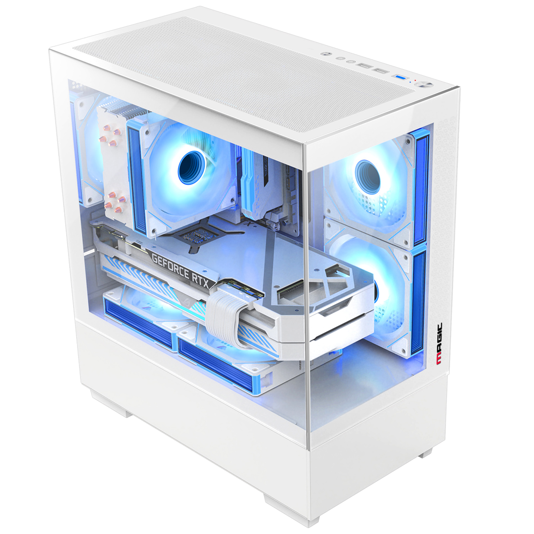 Vỏ Máy Tính Case Magic Mix Tower White (MatX) Vi Tính Mạnh Quý