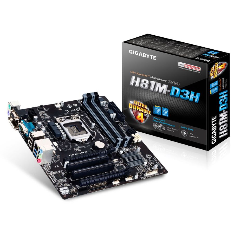 ★　マザーボード GIGABYTE GA-H81M-D3V-JP　★ LGA1150　★　Intel Celeron G1840 @ 2.80 GHz ★　2GBx2枚 メモリ付 ★ BIOS まで OK ★ GIGABYTE GA-H81M-D3V-JP⁄i7-4770⁄8GBセット - メルカリ