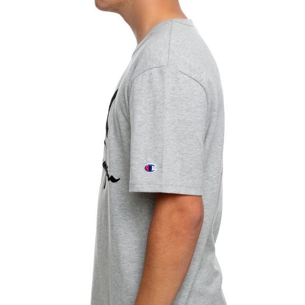 Áo thun Unisex Champion Heritage Tee w/Multi Tech Graphics-Furry poly logo | Grey