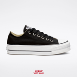 Giày Converse Chuck Taylor All Star Classic Canvas Platform Black Low Top 560250C