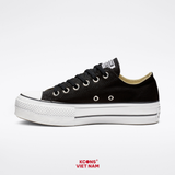 Giày Converse Chuck Taylor All Star Classic Canvas Platform Black Low Top 560250C
