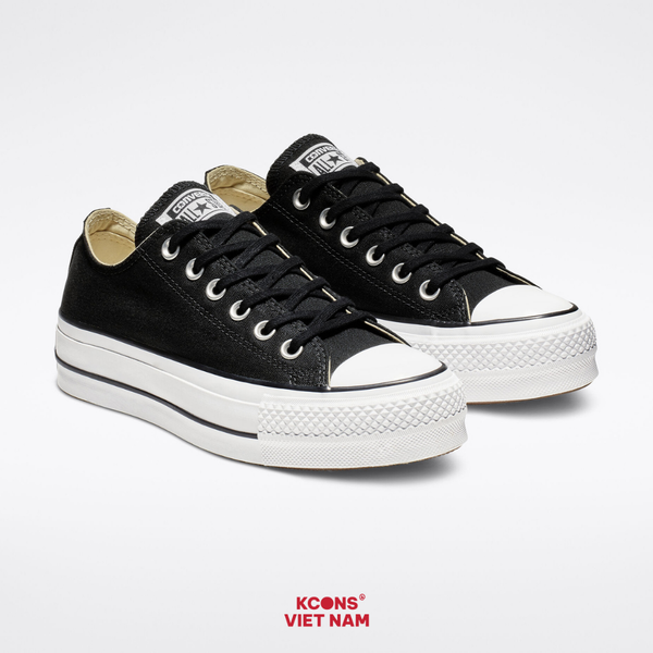 🔥Deal Cuối, Chốt Nhanh! Giày Converse Chuck Taylor All Star Classic Canvas Platform Black Low Top 560250C
