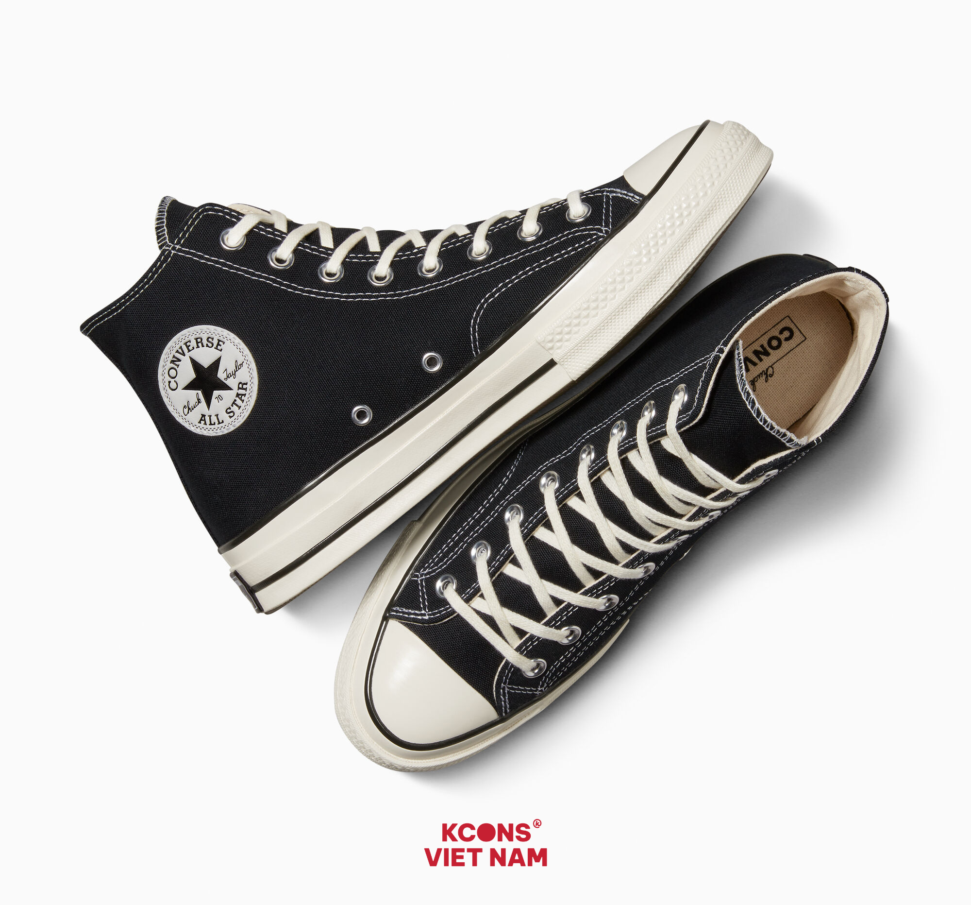  Giày Converse Chuck Taylor 1970 Black High Top 162050C 