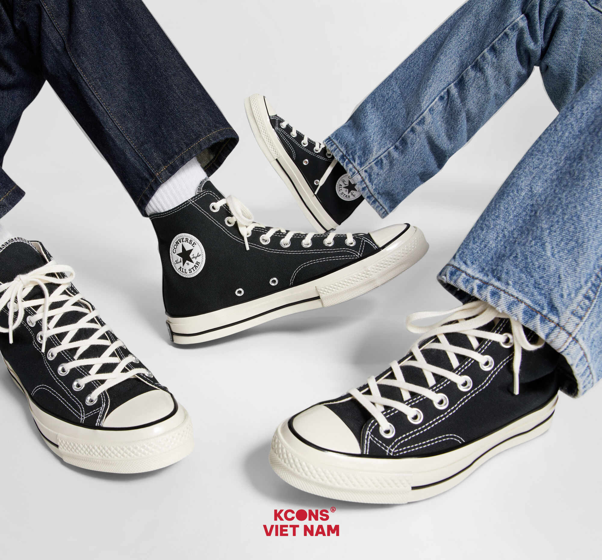  Giày Converse Chuck Taylor 1970 Black High Top 162050C 