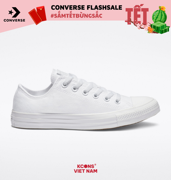  Giày Converse Chuck Taylor All Star Classic All White Mono Low Top 1U647 