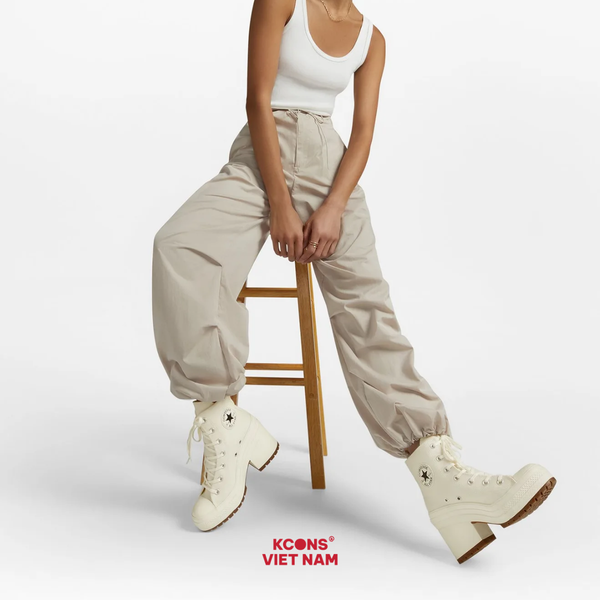 🔥Deal Cuối – Chốt Nhanh! Giày Converse Chuck 70 High De Luxe Heel ‘Egret’ A05348C