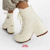 🔥Deal Cuối – Chốt Nhanh! Giày Converse Chuck 70 High De Luxe Heel ‘Egret’ A05348C