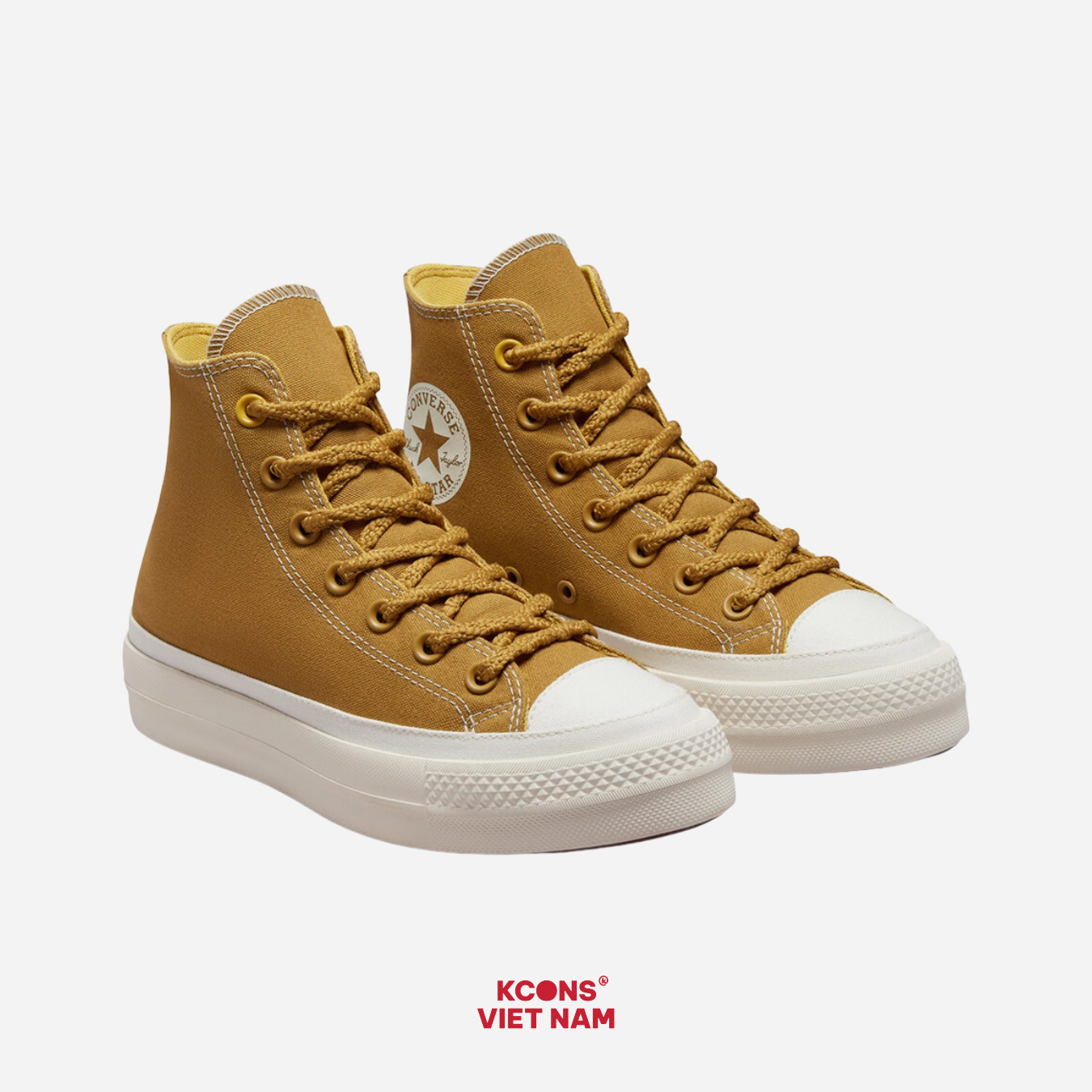  Giày Converse Chuck All Star Platform Burnt Honey High Top A04363C 