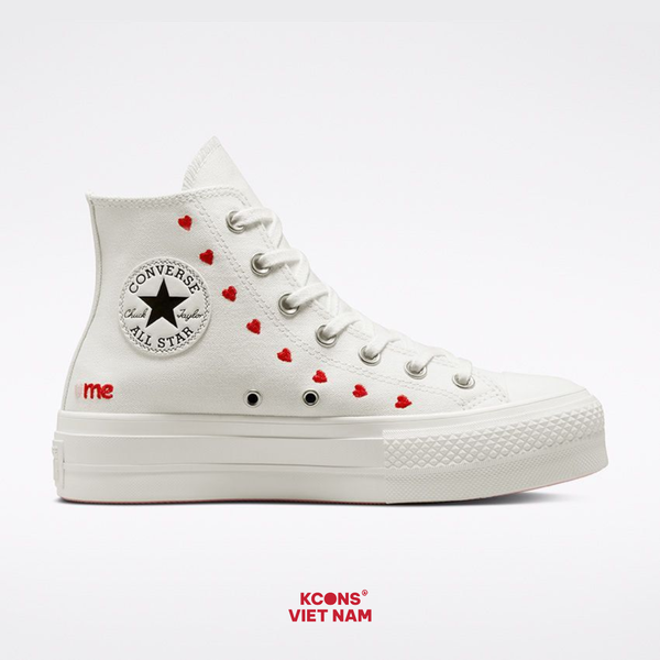  Giày Converse Chuck Taylor All Star Classic Platform Crafted With Love High Top A01599C 