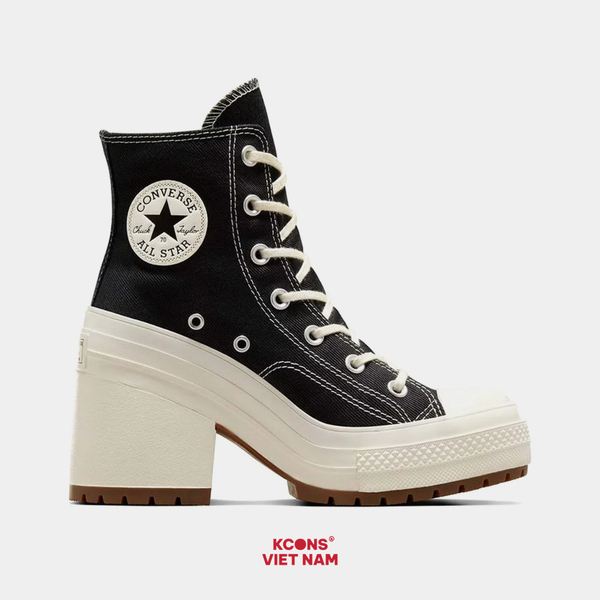 🔥Deal Cuối – Chốt Nhanh! Giày Converse Chuck 70 De Luxe Heel High ‘Black Egret’ A05347C