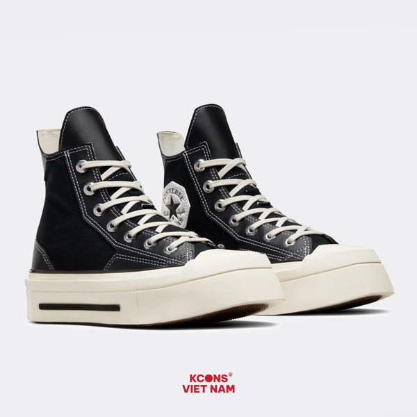 🔥Giày Converse Chuck Taylor 1970’s De Luxe Squared BLACK A06435C High Top