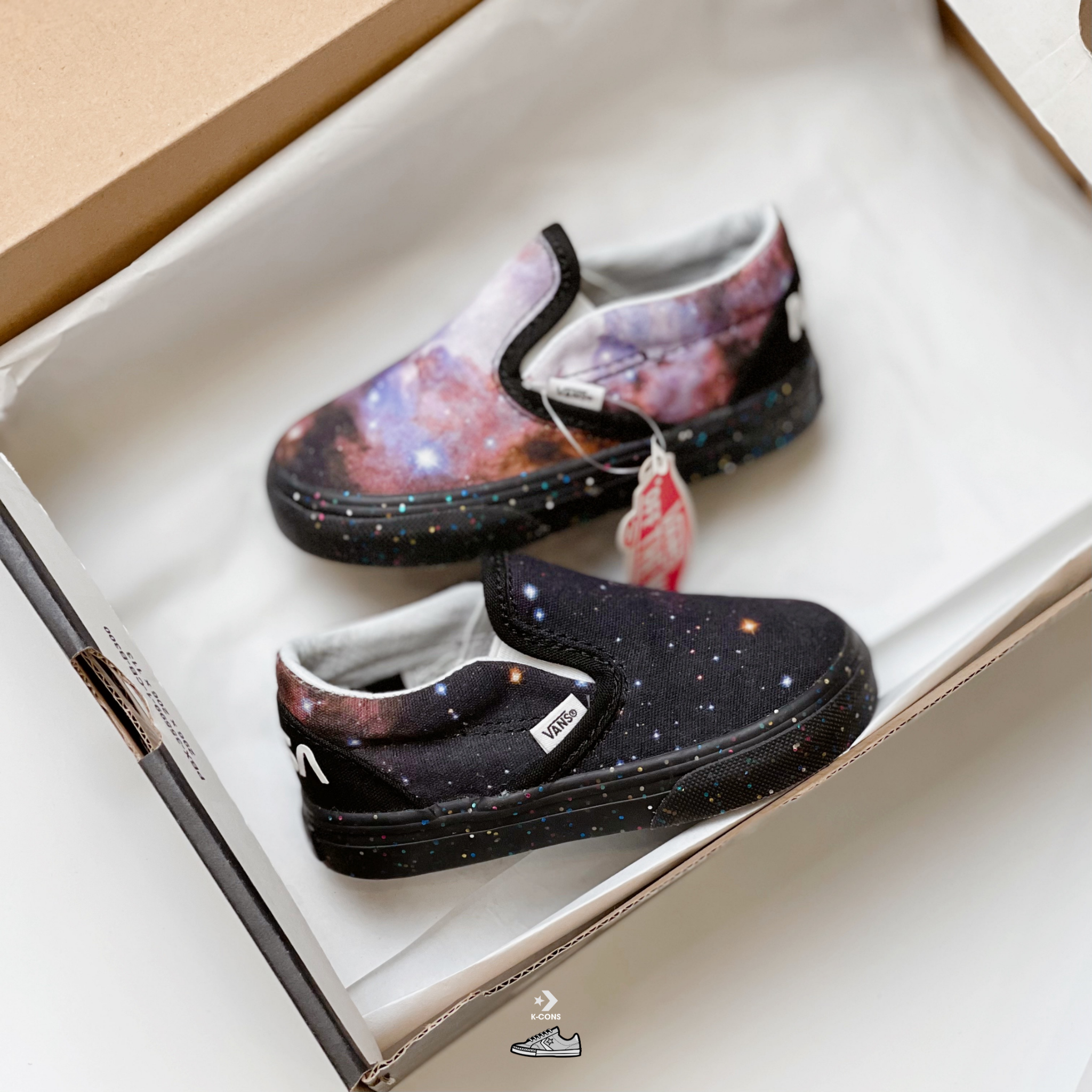  Giày Vans trẻ em Kids Vans Slip-on Galaxy 