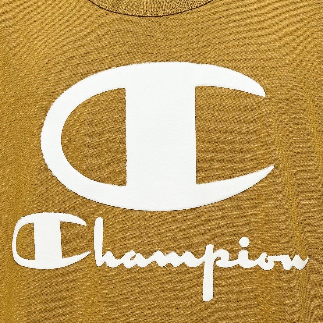  Áo thun Unisex Champion Heritage Tee w/Multi Tech Graphics-Furry poly logo | Imperial Gold 