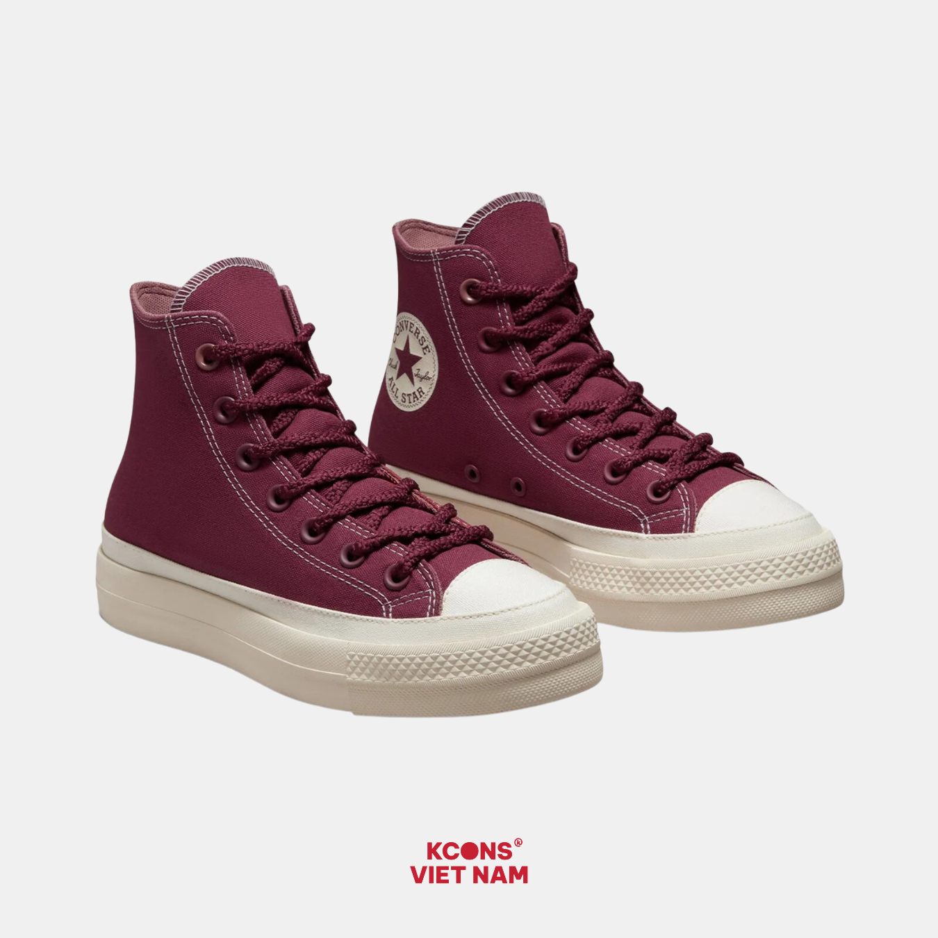  Giày Converse Chuck All Star Platform Cherry Vision High Top A04394C 