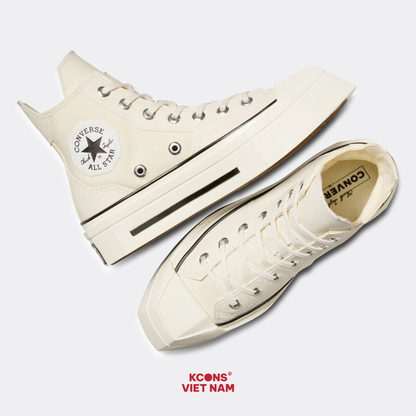 Đôi Cuối – Chốt Nhanh! Giày Converse Chuck Taylor 1970’s De Luxe Squared WHITE A06436C High Top