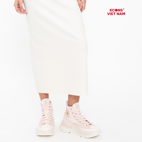 Đôi Cuối, Chốt Nhanh! Giày Converse Run Star Legacy CX Platform Tailored Lines Pink High Top A10409C