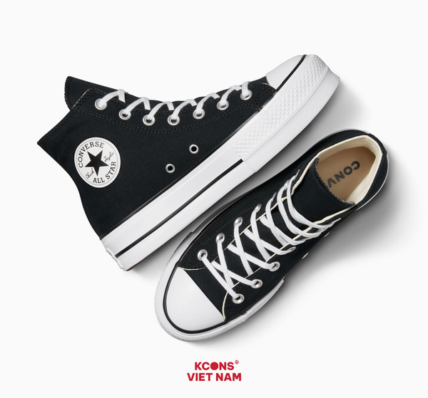 🔥Deal Cuối, Chốt Nhanh! Giày Converse Chuck Taylor All Star Canvas Platform Black High Top 560845C
