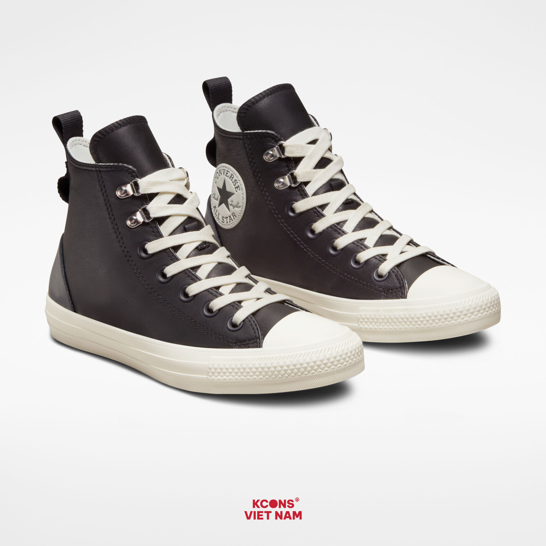  Giày Converse Chuck Taylor All Star Classic Leather Black High Top | A04269C 