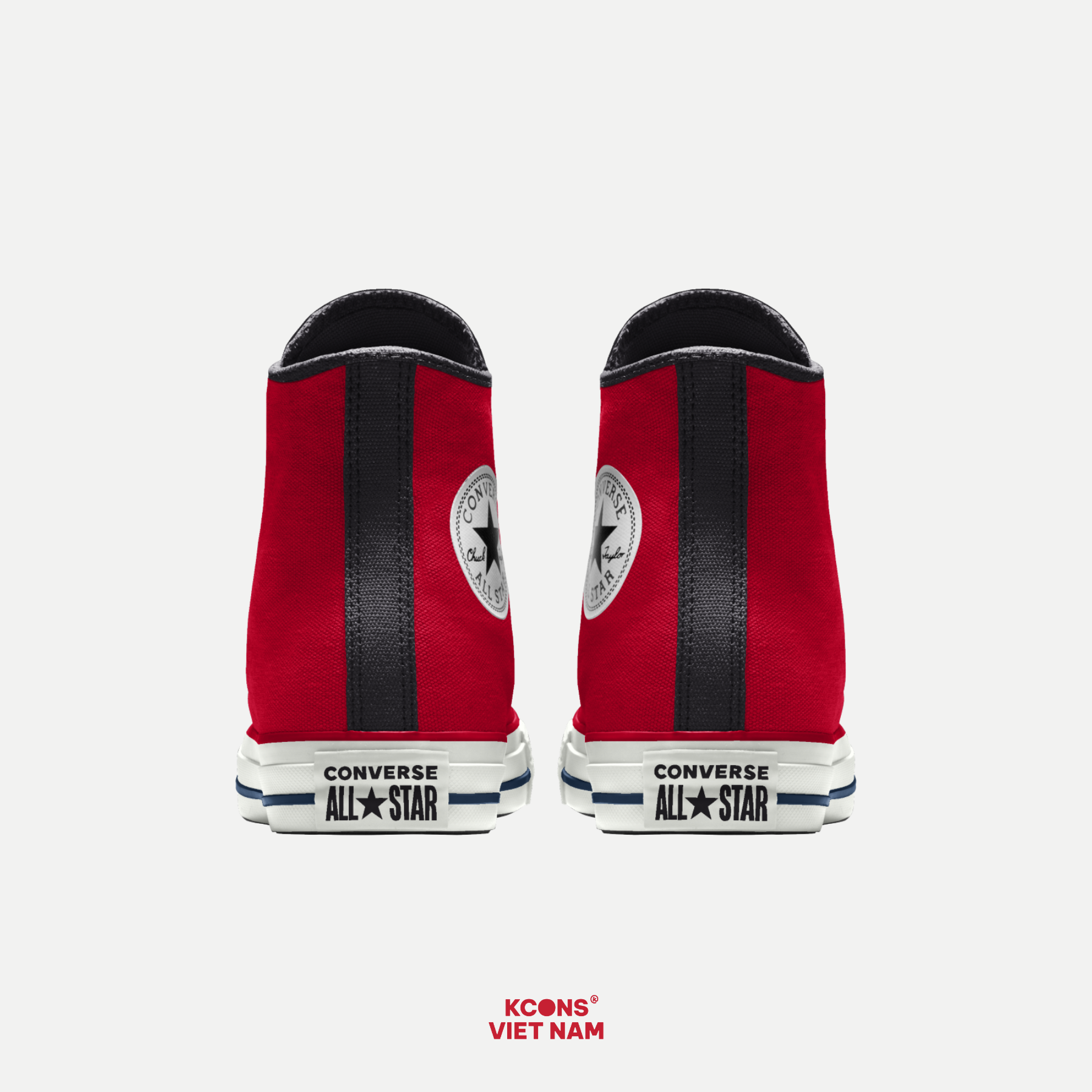 white converse with red heart