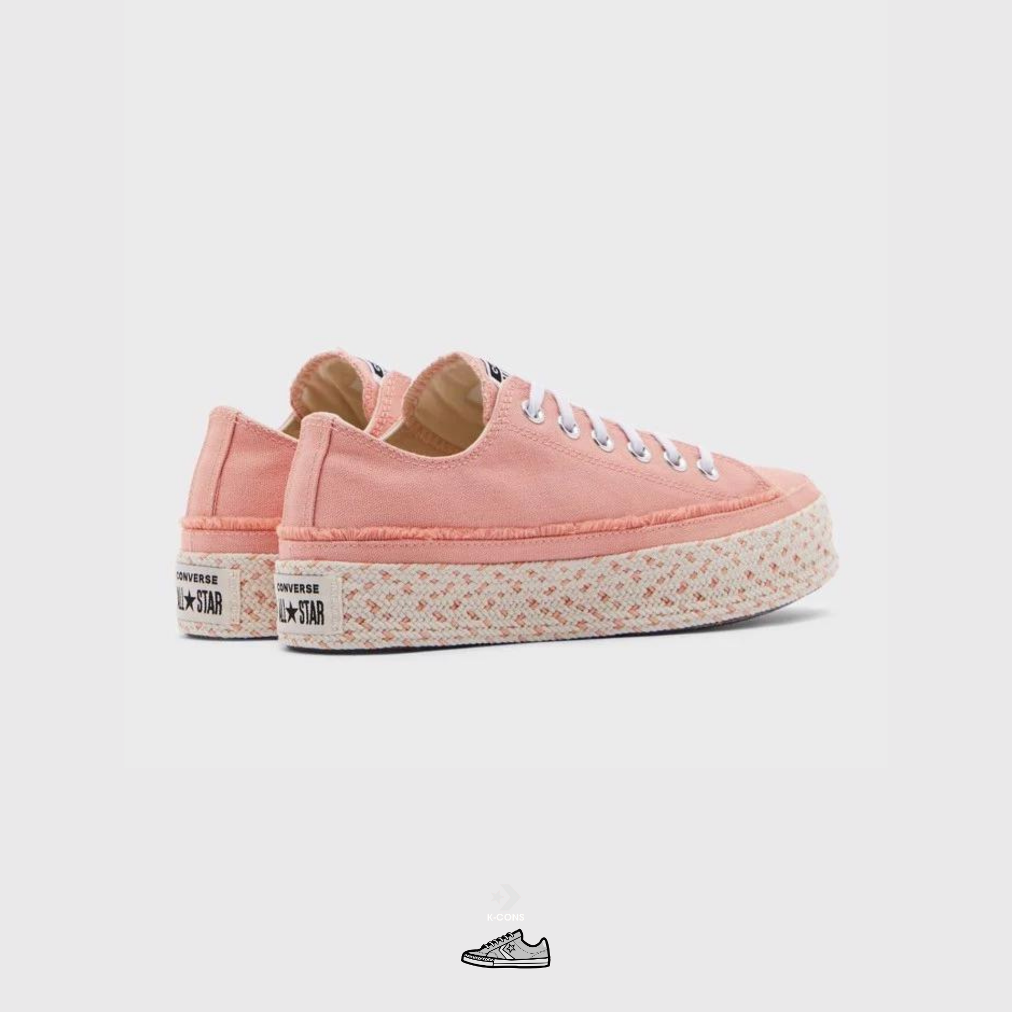  Giày Converse Chuck Taylor All Star Classic Color Espadrille Platform Low Top | Pink Quartz 