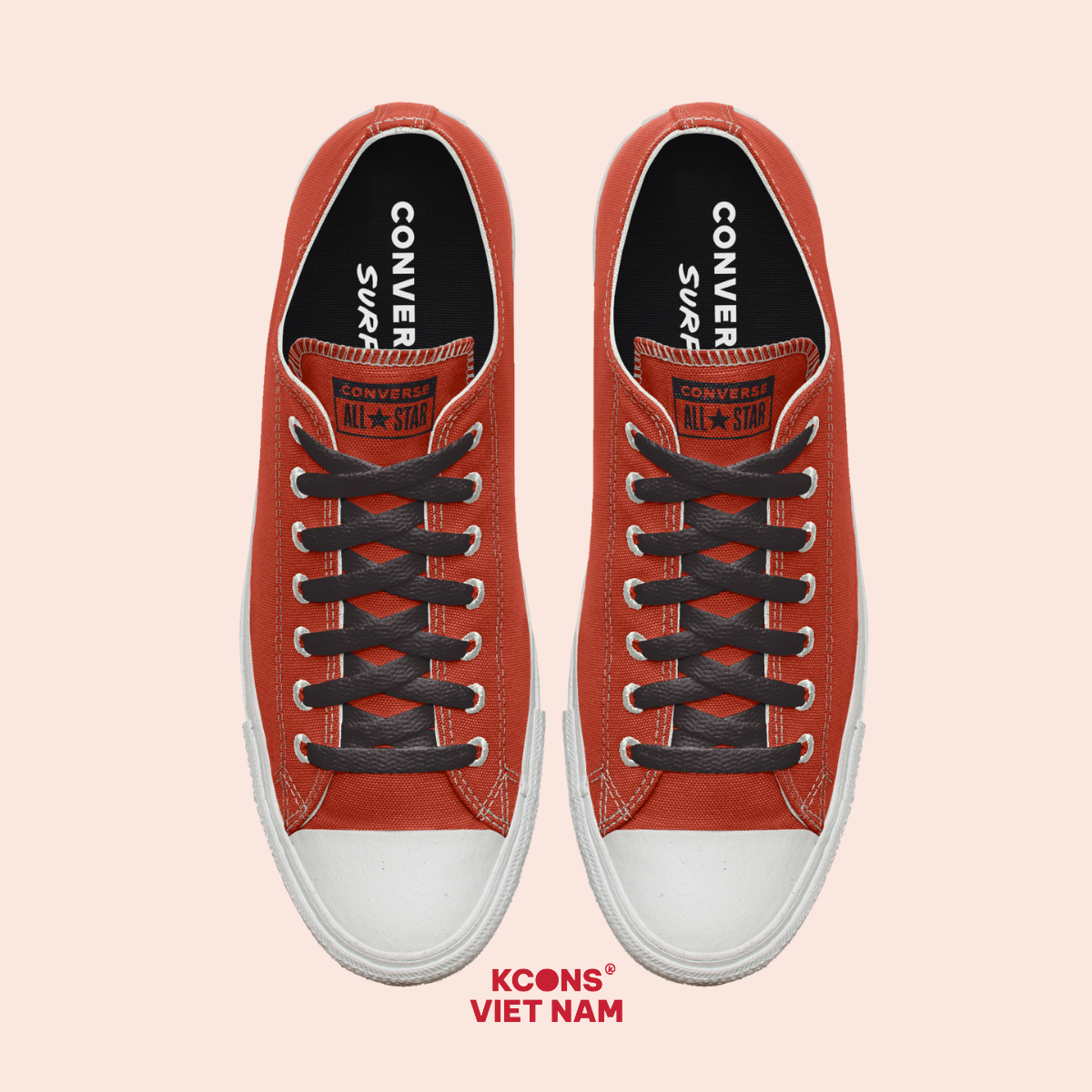  Giày Converse Chuck Taylor All Star Surplus Renew By You Low Top - Brick Red 