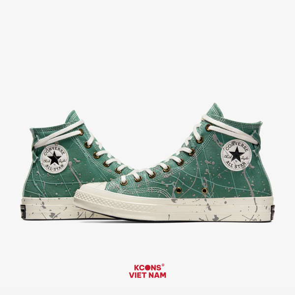 🔥Deal Cuối – Chốt Nhanh! Giày Converse Chuck 70s High Top Paint Splatter 'Admire Elm' A06540C Shoes Nam Đế Bằng Sneaker