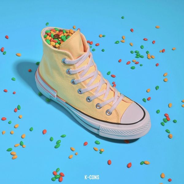 🔥Đôi Cuối, Chốt Nhanh! Giày Converse Chuck Taylor 1970 Disrupt Yellow High Top | Colorblock 570787C