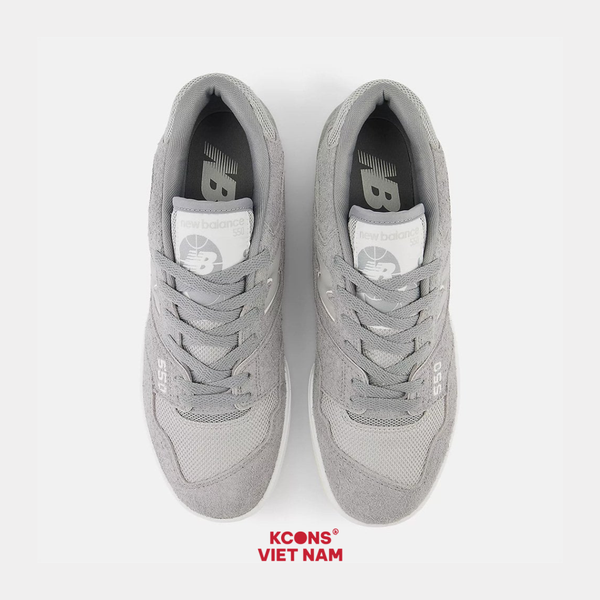 🔥Đôi Cuối – Chốt Nhanh! Giày Sneaker New Balance 550 'Gray Suede' BB550PHD Phong Cách Thể Thao