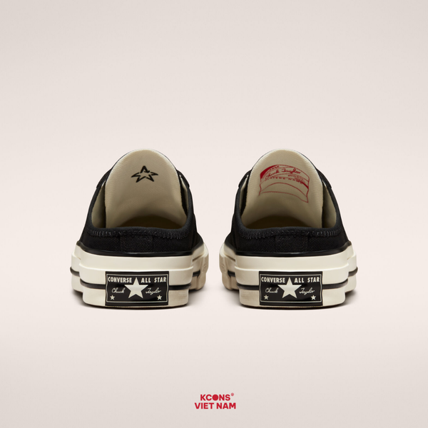 Đôi Cuối – Chốt Nhanh! Giày Converse Chuck Taylor 1970 Mule Recycled Canvas Black 172591C