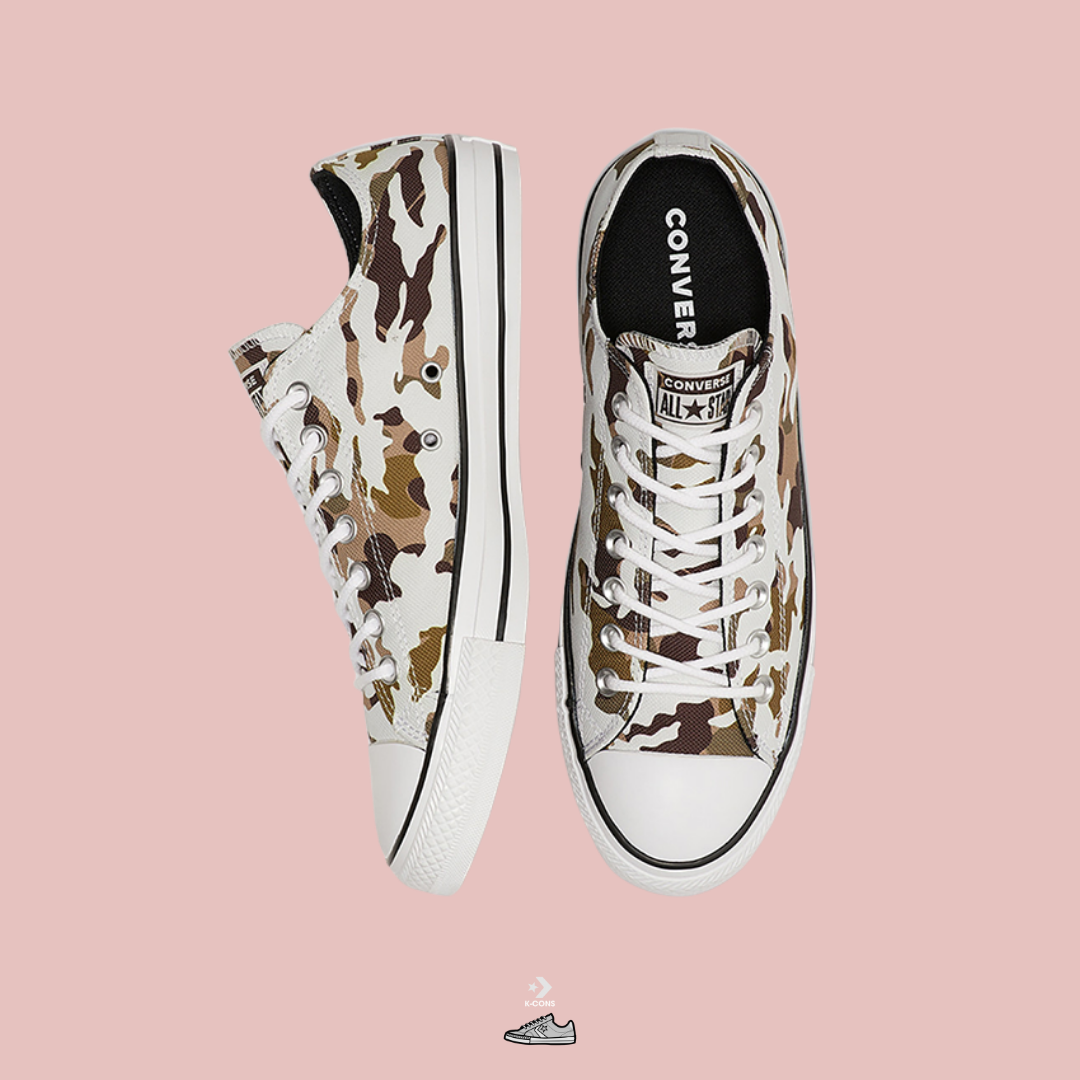  Giày Converse Chuck Taylor All Star Classic Allover Camo Low Top 166177C 