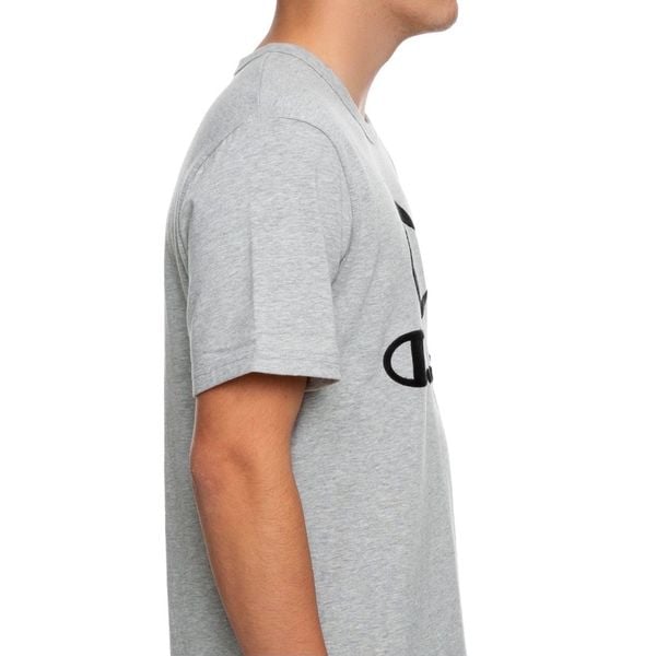 Áo thun Unisex Champion Heritage Tee w/Multi Tech Graphics-Furry poly logo | Grey