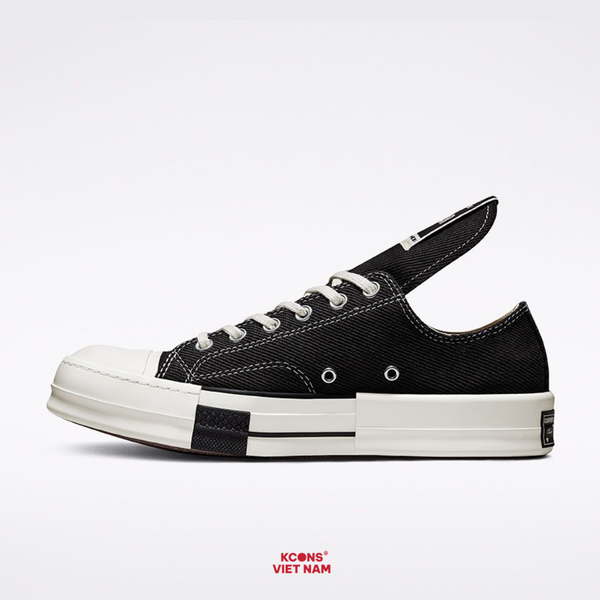 🔥Đôi Cuối – Chốt Nhanh! Giày Converse x DRKSHDW DRKSTAR Chuck 1970 Black - Low Top