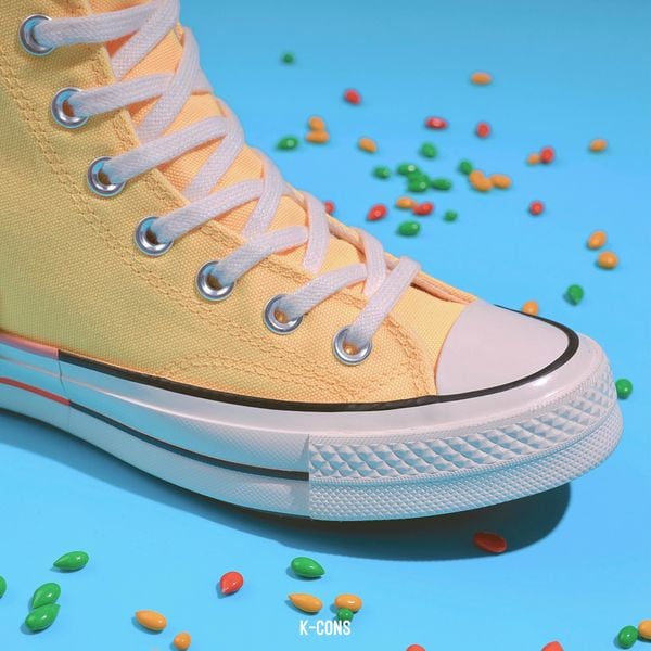 🔥Đôi Cuối, Chốt Nhanh! Giày Converse Chuck Taylor 1970 Disrupt Yellow High Top | Colorblock 570787C