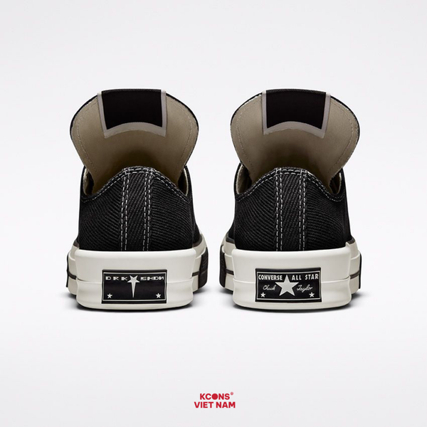 🔥Đôi Cuối – Chốt Nhanh! Giày Converse x DRKSHDW DRKSTAR Chuck 1970 Black - Low Top