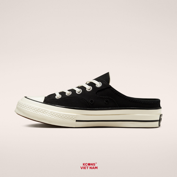 Đôi Cuối – Chốt Nhanh! Giày Converse Chuck Taylor 1970 Mule Recycled Canvas Black 172591C