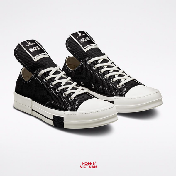 🔥Đôi Cuối – Chốt Nhanh! Giày Converse x DRKSHDW DRKSTAR Chuck 1970 Black - Low Top